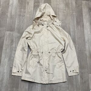Capelli New York Rain Waterproof Drawstring Hooded Quarter Trench Jacket